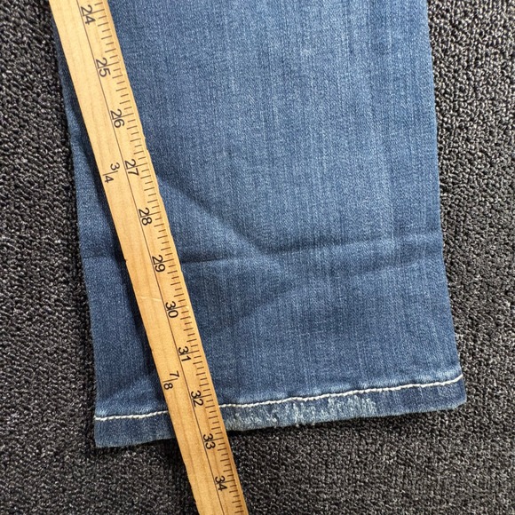 LA Idol USA Bootcut Jeans Womens Size 15 Medium Wash Rhinestone Embellished Y2K - Picture 8 of 10